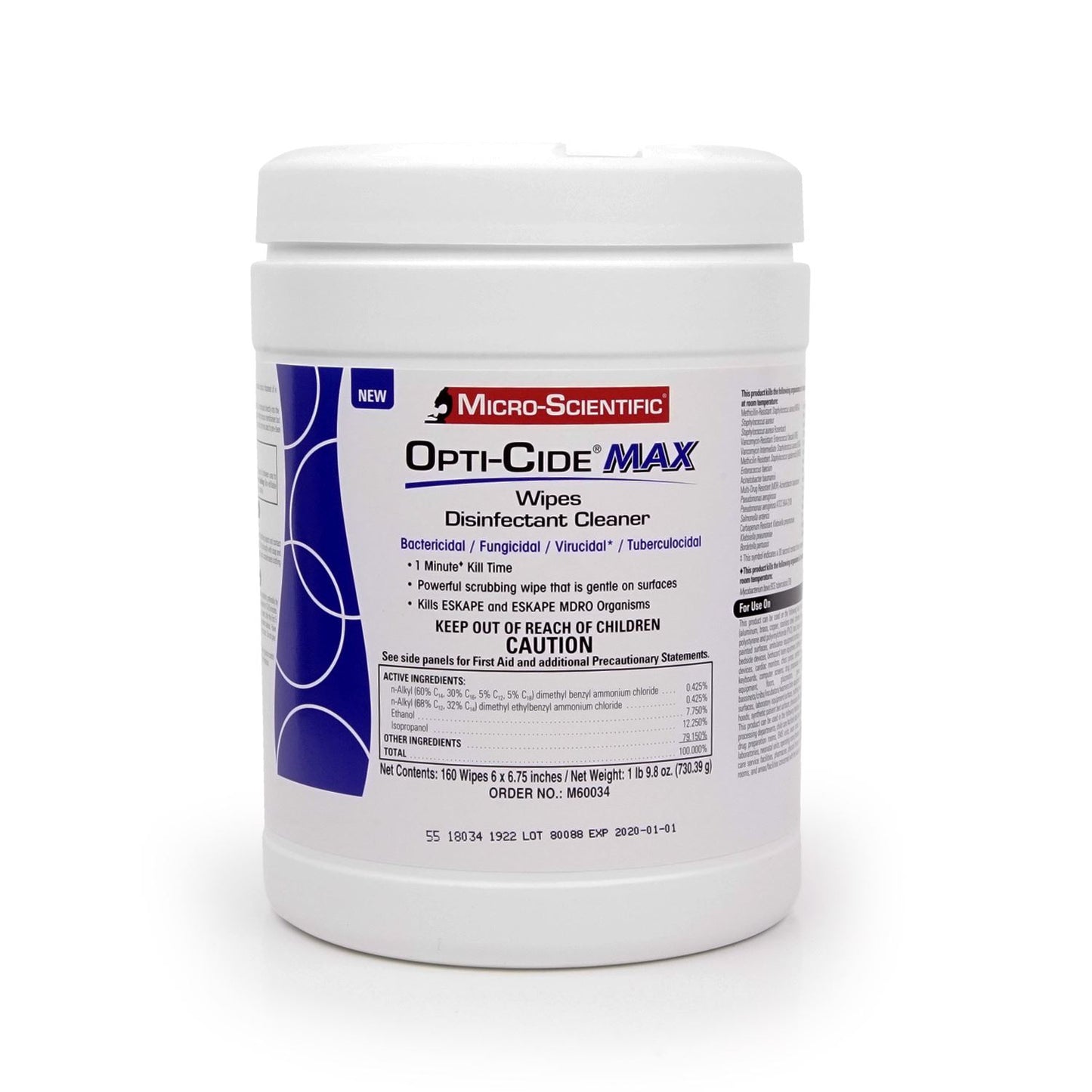 Opti-Cide Max Disinfectant Surface Wipe 6x6