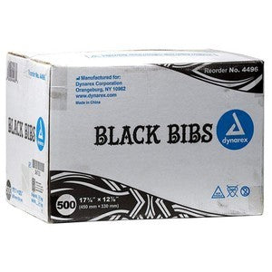 Dynarex Black Dental Bibs